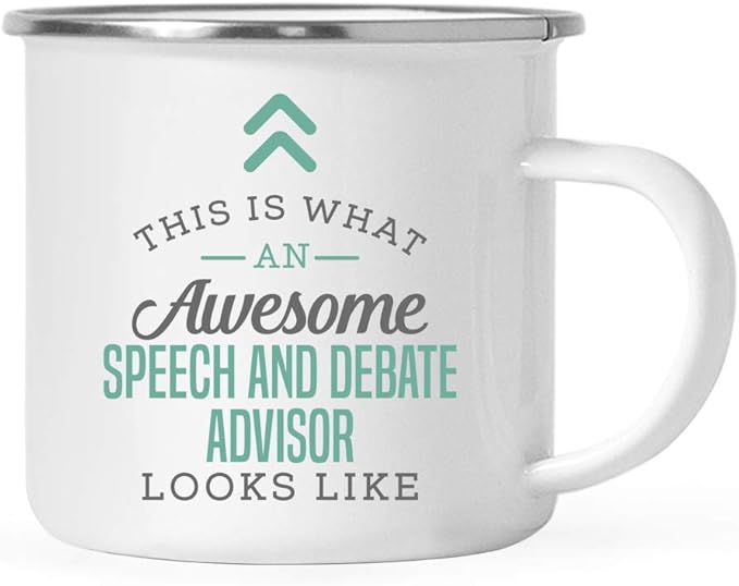 Andaz Press 11oz. Stainless Steel Campfire Coffee Mug Gift, This is What an Awesome Speech and Debate Advisor Looks Like, 1-Pack, Birthday Gift Ideas Coworker Him Her, Includes Gift Box