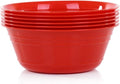 Mintra Home Snack Bowls (Medium 6pk (1.8L), Red)