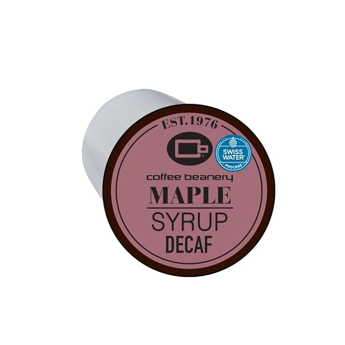Maple Syrup Decaf Coffee Pods by Coffee Beanery | 192ct Bulk Flavored Decaf Coffee Pods Medium Roast Coffee