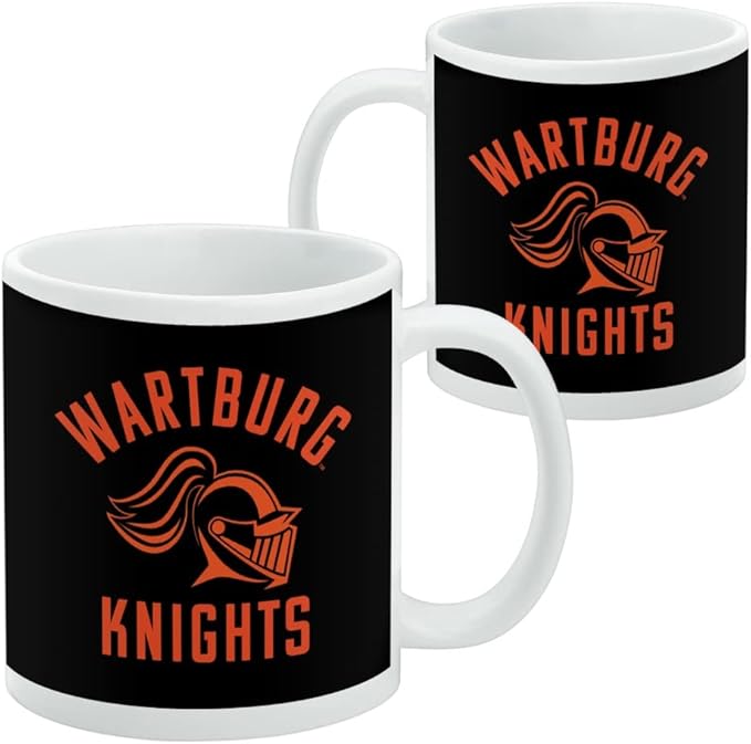 Wartburg College Knights Logo Ceramic Coffee Mug, Novelty Gift Mugs for Coffee, Tea and Hot Drinks, 11oz, White
