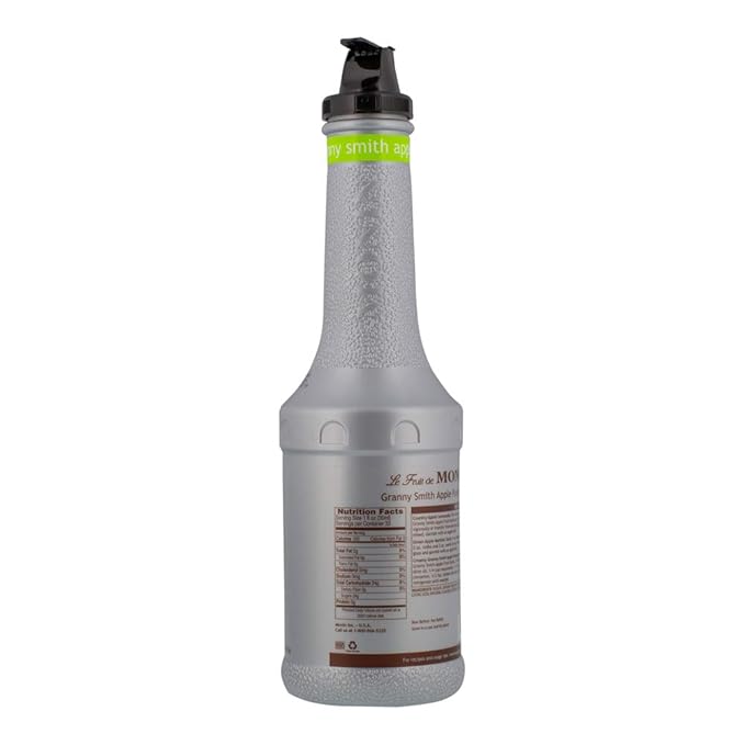 Monin - Granny Smith Apple Purée, Tart and Sweet, Great for Smoothies and Desserts, Gluten-Free, Non-GMO (1 Liter)