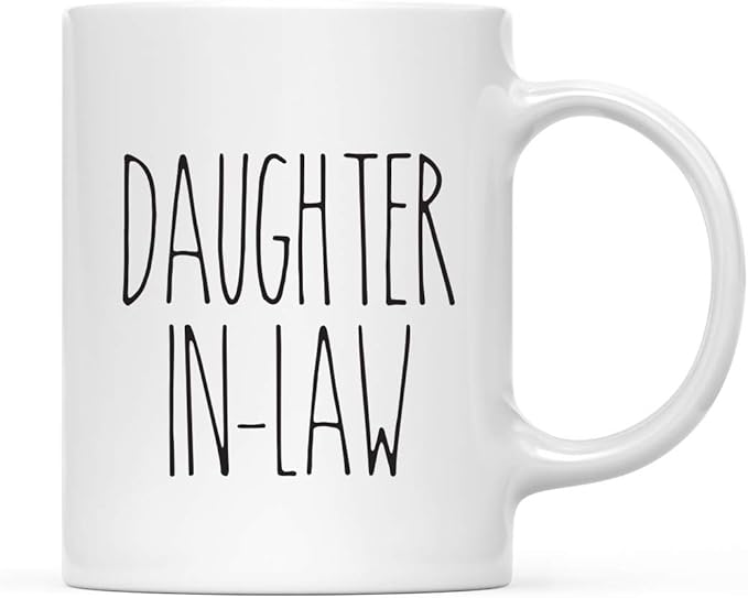 Andaz Press Simple Rustic Farmhouse Kitchen Decor 11oz. Ceramic Coffee Tea Mug Gift, Daughter-in-Law, 1-Pack, Birthday Christmas Gift Ideas for Family, Friends