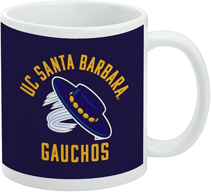 UC Santa Barbara Gauchos Ceramic Coffee Mug, Novelty Gift Mugs for Coffee, Tea and Hot Drinks, 11oz, White