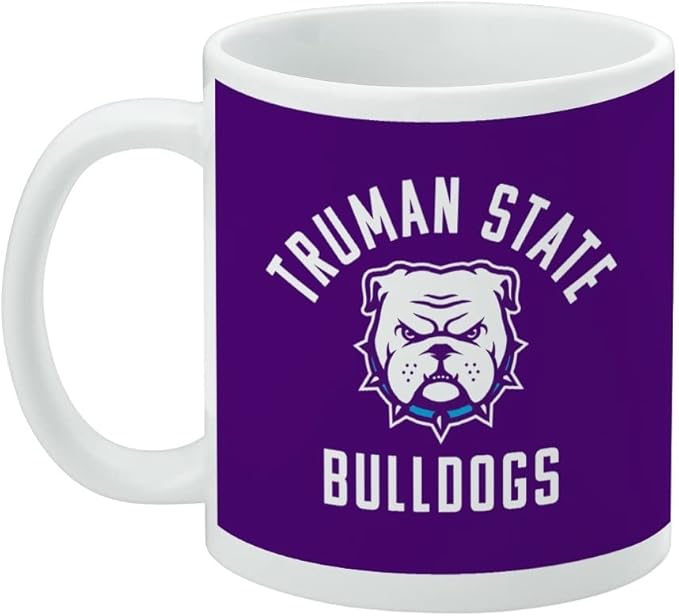 Truman State University Bulldogs Logo Ceramic Coffee Mug, Novelty Gift Mugs for Coffee, Tea and Hot Drinks, 11oz, White