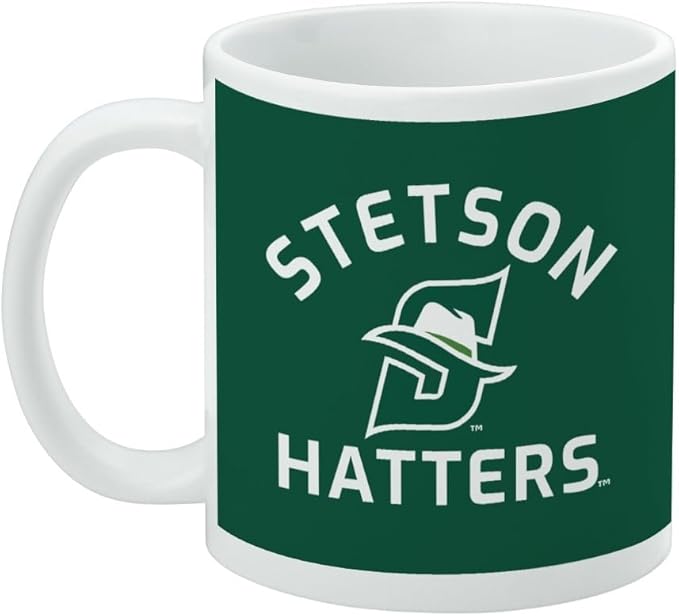 Stetson University Hatters Logo Ceramic Coffee Mug, Novelty Gift Mugs for Coffee, Tea and Hot Drinks, 11oz, White