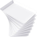 Lifewit 8 Pcs Plastic Serving Tray for Party Supplies, 15" x 10" White Trays for Serving Food, Reusable Large Platter for Buffet, Fruit, Dessert, Veggie, Holiday Christmas Essentials, Rectangle