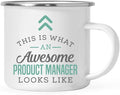 Andaz Press 11oz. Stainless Steel Campfire Coffee Mug, This Is What an Awesome Product Manager Looks Like, 1-Pack, Birthday Gift Ideas for Coworker, Includes Gift Box