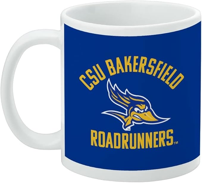 California State University Bakersfield Roadrunners Logo Ceramic Coffee Mug, Novelty Gift Mugs for Coffee, Tea and Hot Drinks, 11oz, White