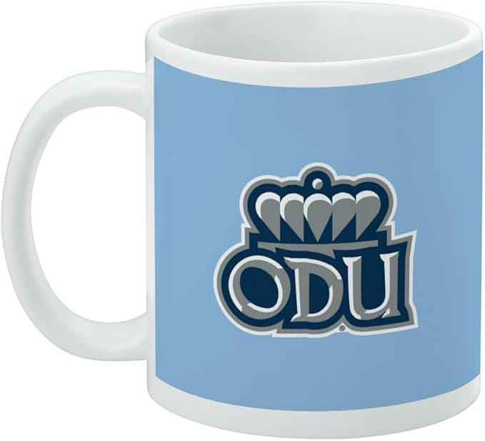 Old Dominion University Lions Logo Ceramic Coffee Mug, Novelty Gift Mugs for Coffee, Tea and Hot Drinks, 11oz, White