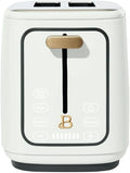 Beautiful by Drew Barrymore 2-Slice Toaster, Touch-Activated Display, 7 Shade Settings, Bagel/Frozen/Reheat Presets.