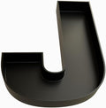 Hard Plastic Reusable Fillable Letters Numbers Serving Trays for Party Decoration (J, Black)