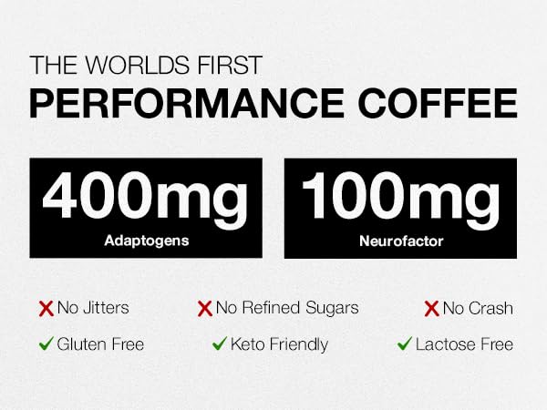 Strong Coffee Co. Instant Black Coffee | Organic Coffee with Nootropics & Adaptogens, NeuroFactor®, L-Theanine, Ashwagandha, Reishi & MCT Oil | No Jitters, No Crash (1, 30 Servings)