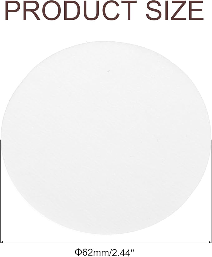 uxcell 600Pcs Coffee Filters, 62mm Disposable Round Paper Filter White for Home Office Use Pour Over and Drip Coffee Maker