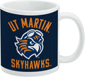 University of Tennessee Martin Skyhawks Logo Ceramic Coffee Mug, Novelty Gift Mugs for Coffee, Tea and Hot Drinks, 11oz, White