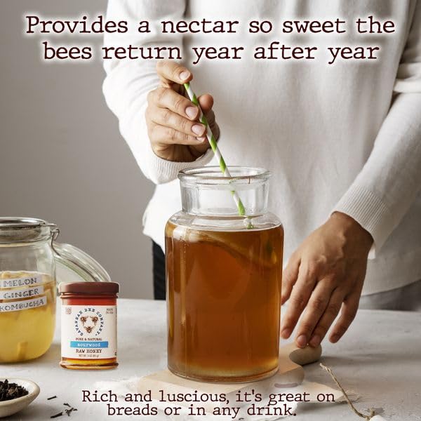 Savannah Bee Company Sourwood Honey - Naturally Sweet - Maple Flavor and Spice Aroma