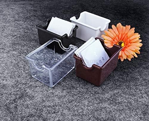New Star Foodservice 1028669 Plastic Sugar Packet Holder, Black, Set of 12