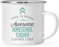 Andaz Press 11oz. Stainless Steel Campfire Coffee Mug, This is What an Awesome Homeschool Teacher Looks Like, 1-Pack, Birthday Gift Ideas Coworker Him Her, Includes Gift Box Homeschool Teacher Gifts
