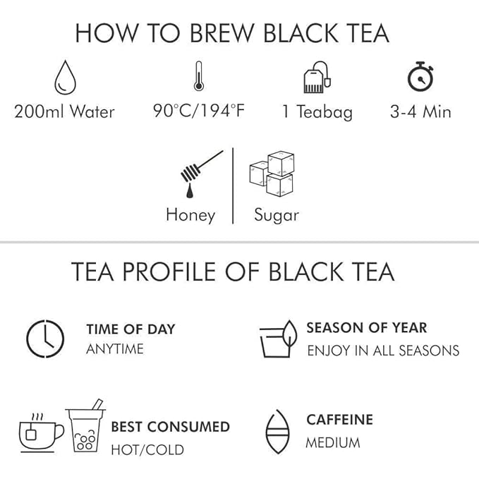 Octavius Assorted Black Tea Sampler Pack – 25 Tea Bags, 3 Flavors: Darjeeling, Assam, Indian Masala | Premium Black Tea Variety Pack