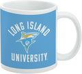 Long Island University Sharks Logo Ceramic Coffee Mug, Novelty Gift Mugs for Coffee, Tea and Hot Drinks, 11oz, White