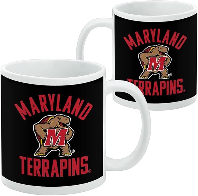 Maryland Terrapin Ceramic Coffee Mug, Novelty Gift Mugs for Coffee, Tea and Hot Drinks, 11oz, White