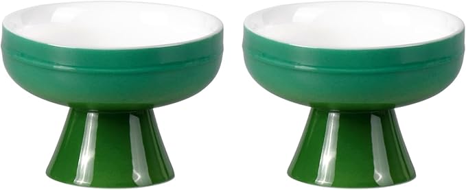 KAMMAK Tea Cup,1.9oz Small Tea Cups for Home, Party, Office, Porcelain Tea Cup Set, Emerald Green Ceramic Teacup, Chinese Kungfu Tea Set for Hot/Cold Drink
