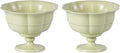 KAMMAK Tea Cup,3oz Small Tea Cups Set of 2, Reed Green Porcelain Tea Cups with Short Handle, Ceramic Teacups Set for Tea Party, Home Chinese Kungfu Tea Set for Hot/Cold Drink
