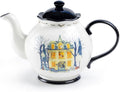 Halloween Haunted House Teapot, Gothic Eerie Theme Tea Party, Whimsical Spooky Halloween Teapot 40oz
