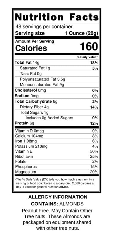 Wild Soil Terra Preta Almonds – Higher Protein and Higher Vitamin E Than Other Almonds, Beyond Organic: Eco Farmed with Proprietary Root Technology, Raw
