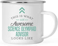 Andaz Press 11oz. Stainless Steel Campfire Coffee Mug Gift, This is What an Awesome Science Olympiad Advisor Looks Like, 1-Pack, Birthday Gift Ideas Coworker Him Her, Includes Gift Box