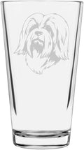 Havanese Custom Personalized Dog Themed Etched All Purpose 16oz Pint Glass