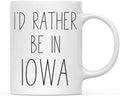 Andaz Press U.S. State 11oz. Coffee Mug Gift, I'd Rather Be in Iowa, 1-Pack, Long Distance College Going Away Study Abroad Birthday Christmas Gifts
