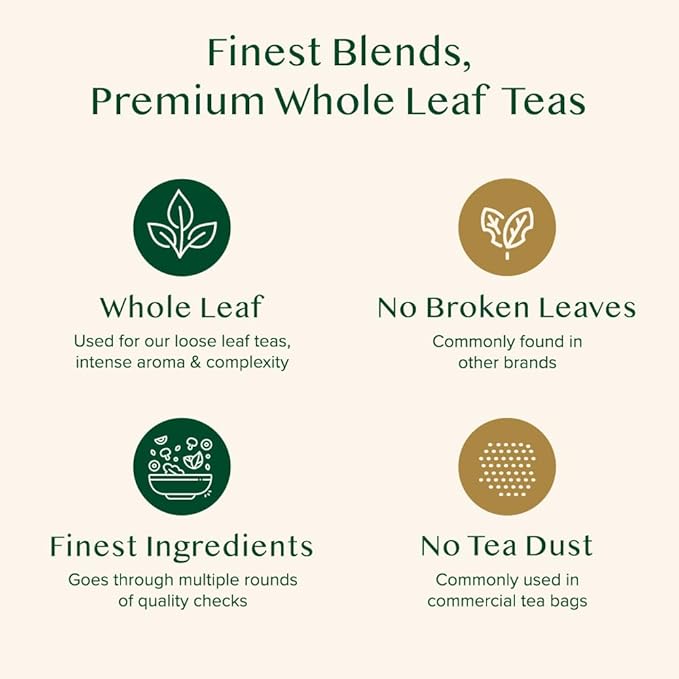 VAHDAM, Earl Grey Citrus Green Tea Loose Leaf (50+ Cups, 3.5 oz) Loose Leaf Earl Grey Green Tea With Pure Bergamot Oil | High Elevation Grown | Vacuum Sealed for Freshness