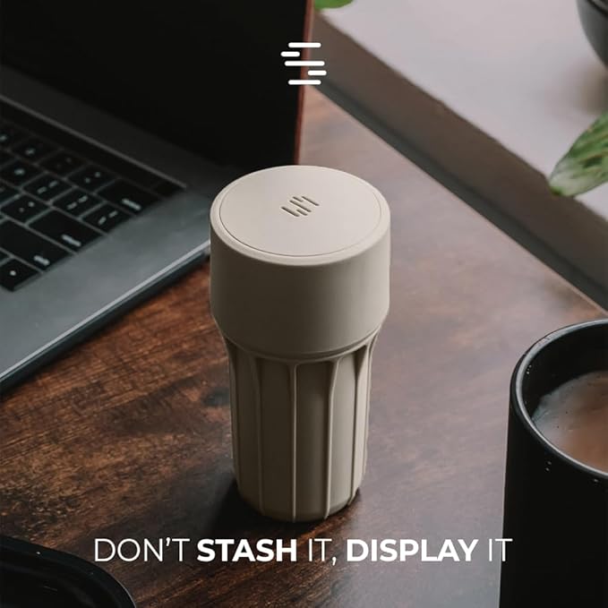 Staze Preserve Vacuum Sealed Storage Jars (148ml) | Patented Smell Proof Containers | Herb Storage & Food Storage Container with Protection (Desert Trio)
