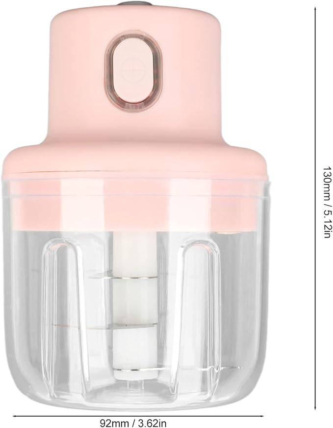 Electric Mini Garlic Chopper for Onion Ginger Small Food Processor 250ml