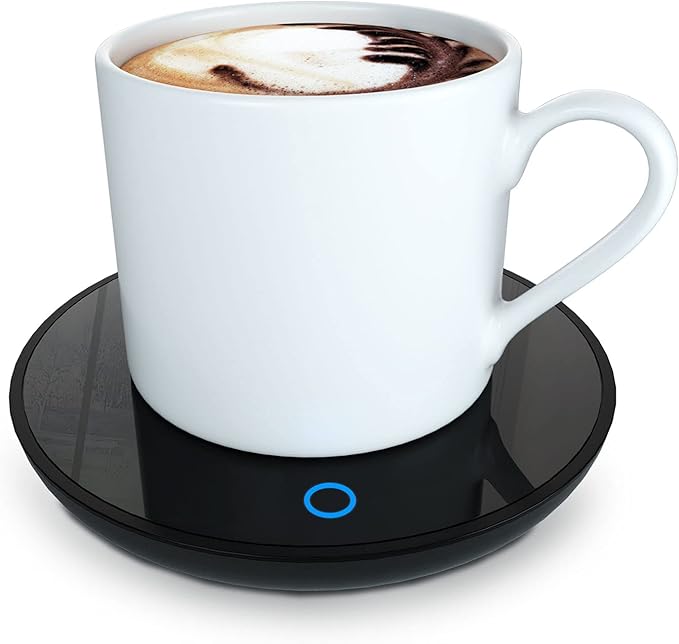Mug & Tea Warmer - 2 Temp. Settings, Portable, Beverage Warmer for Office & Desk