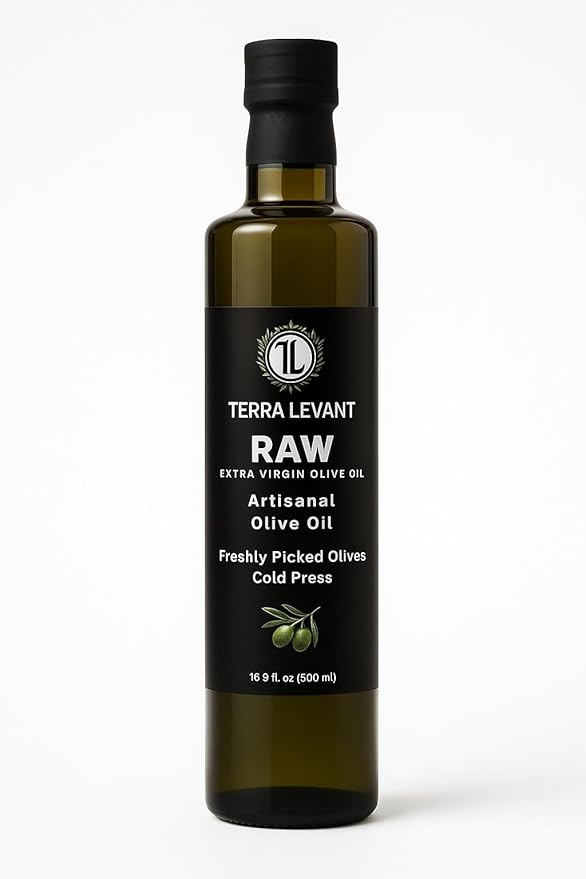 Extra Virgin Olive Oil – First Cold Pressed, Unfiltered – Single Origin Jordan Valley – 100% Pure & Natural – Premium High Polyphenol count. 750ML