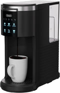 Gevi Single Serve Coffee Maker, Compatible with Pods & Ground Coffee, 40oz Removable Water Reservoir, 5 Brew Sizes (6-14oz), Compact for Kitchen Use, Black