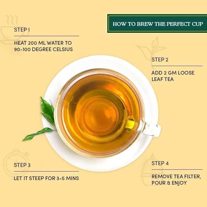 VAHDAM, Second Lopchu Golden Orange Pekoe Black Tea| 40+ cups, 3.53 oz | Pure 100% Unblended Darjeeling Black Tea Loose Leaf | Single Estate Tea