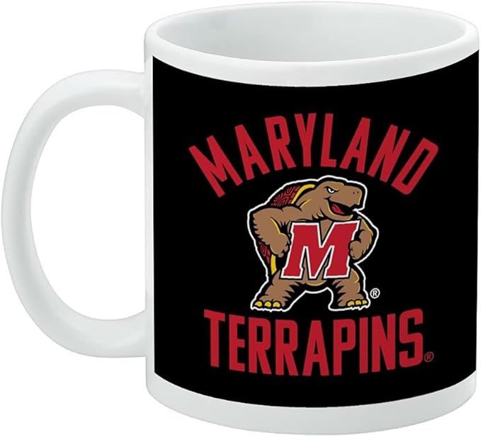 Maryland Terrapin Ceramic Coffee Mug, Novelty Gift Mugs for Coffee, Tea and Hot Drinks, 11oz, White