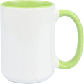 Ceramic 15oz Sublimation Coffee Mug (Green, 24)