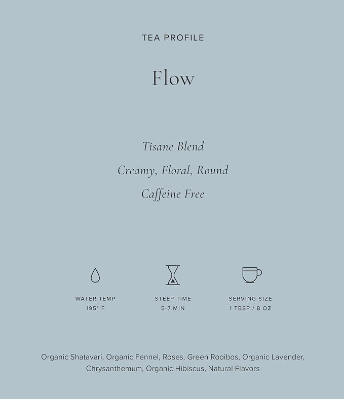 Art of Tea | Flow 2.5oz (Chrysanthemum, Shatavari, and Rose Tea) | Wellness Loose Leaf Artisan Tea