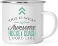 Andaz Press 11oz. Stainless Steel Campfire Coffee Mug Gift, This is What an Awesome Hockey Coach Looks Like, 1-Pack, Birthday Gift Ideas Coworker Him Her, Includes Gift Box