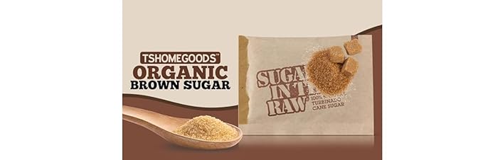 Sugar InThe Raw/Raw Natural Cane Brown Sugar Turbinado, 500 Count, Pack of 1, Natural Sweetener for Drinks and Baking Packets for Home, Office, Coffee, Bar, Gift,Restaurants, & Coffee Stations