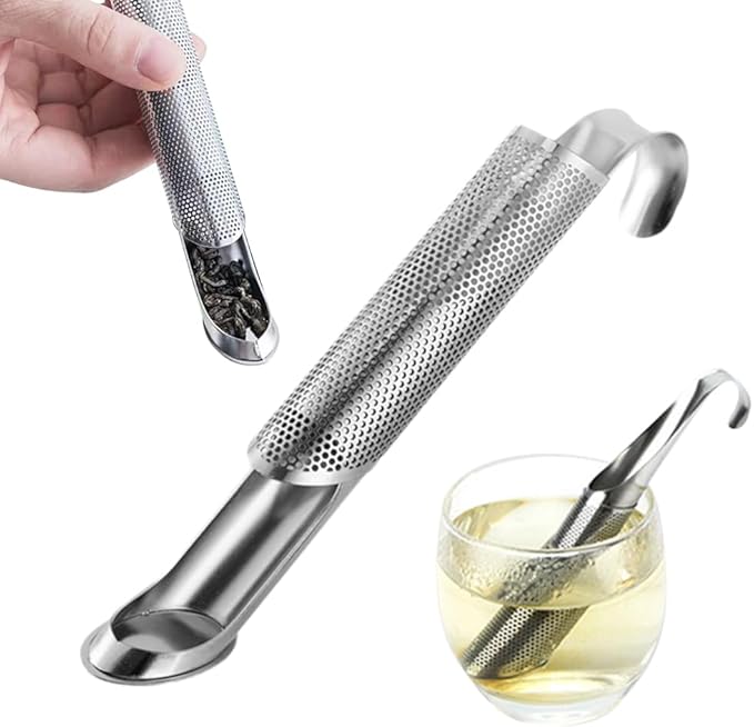 Stainless Steel Tea Diffuser, 2025 New Loose Tea Leaf Steeper, Portable Tea Infuser for Loose Tea Office and Home, Easy Clean Tea Steeper for Tea Lovers (1)