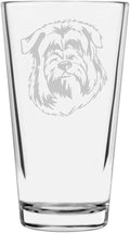 Glen of Imaal Terrier Wicklow Custom Personalized Dog Themed Etched All Purpose 16oz Pint Glass