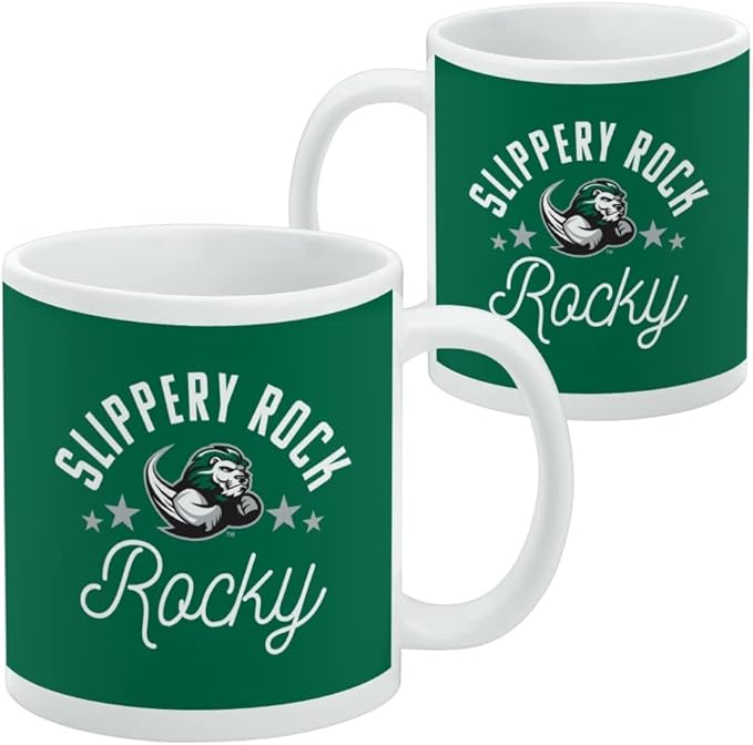 Slippery Rock The Rock Ceramic Coffee Mug, Novelty Gift Mugs for Coffee, Tea and Hot Drinks, 11oz, White