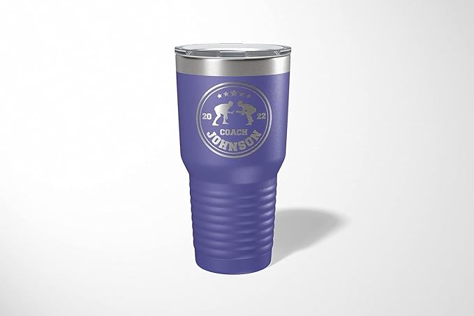 Wrestling Coach gifts, Tumbler, Coach tumbler, Wrestling gifts, Coach Beer glass, Coach gift, Coach gifts, Wrestling Coach (Wrestling Circle, Purple, Wrestling Hexagon 30oz Black)