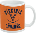 Virginia Cavaliers Ceramic Coffee Mug, Novelty Gift Mugs for Coffee, Tea and Hot Drinks, 11oz, White