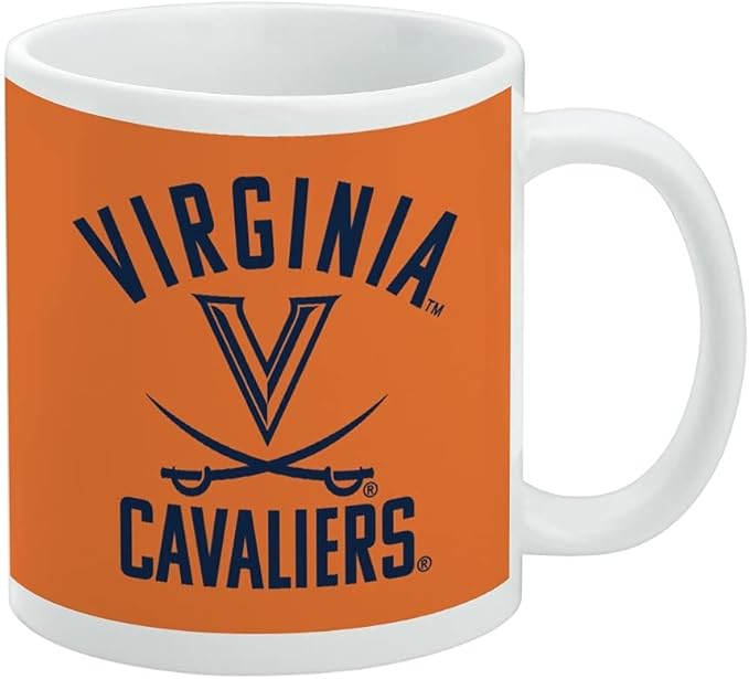 Virginia Cavaliers Ceramic Coffee Mug, Novelty Gift Mugs for Coffee, Tea and Hot Drinks, 11oz, White