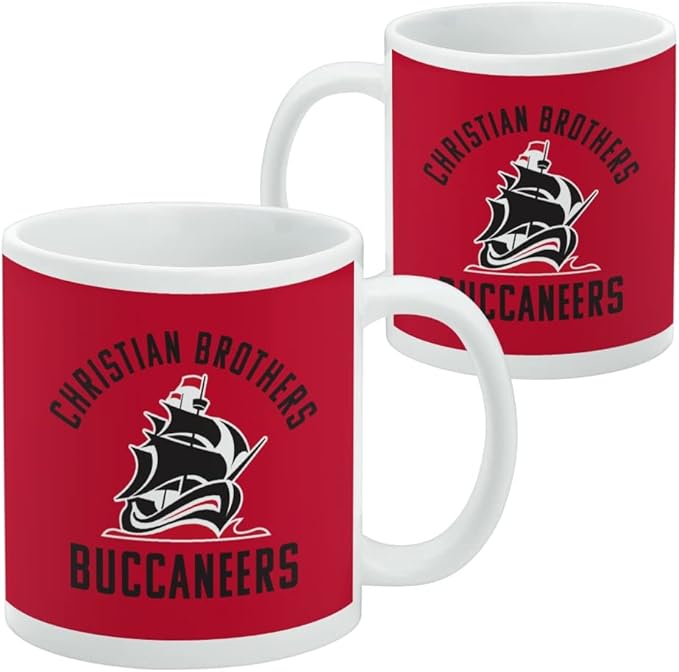 Christian Brothers University Buccaneers Logo Ceramic Coffee Mug, Novelty Gift Mugs for Coffee, Tea and Hot Drinks, 11oz, White